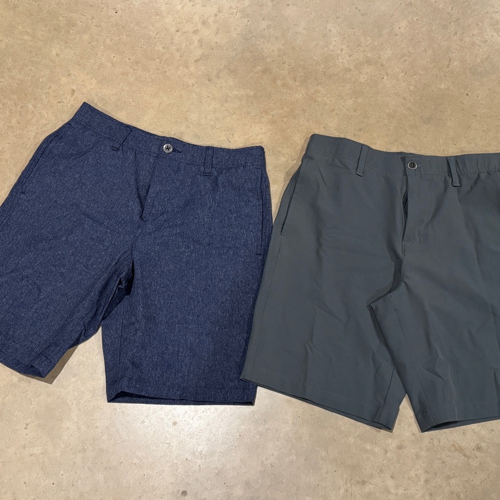 Men's Blue and Gray Shorts NWOT